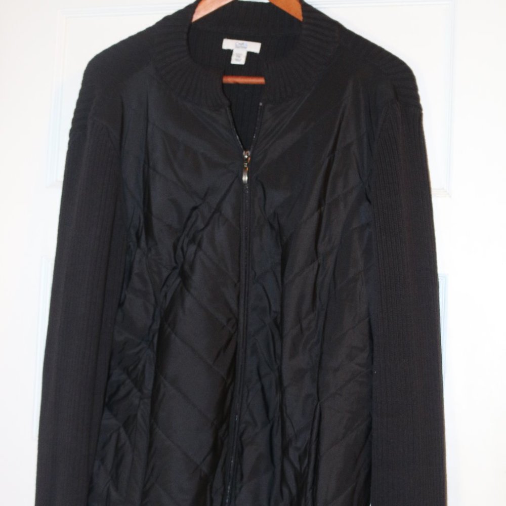 Black Sweater with Zipper